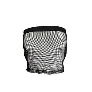 mall goth fishnet tube top